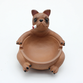 SMOKING BROWN DOG ASHTRAY 1CT